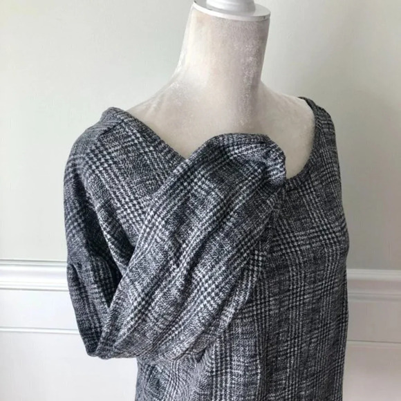 Nordstrom Collection by Bobeau Houndstooth Drop Shoulder Blouse S - Picture 4 of 5